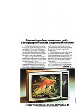 1974 SONY TRINITON 44 cms color television ad