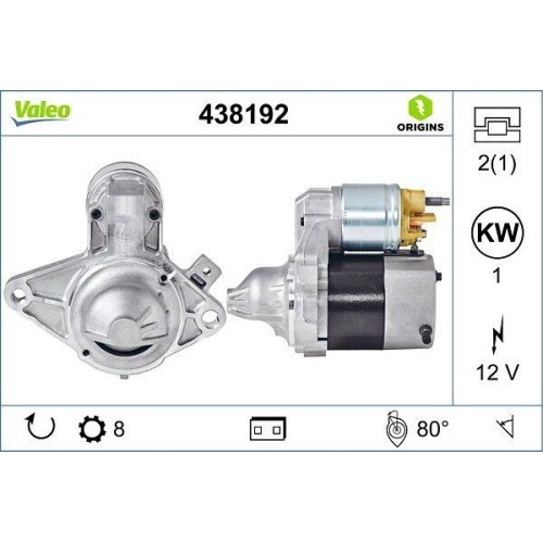 Démarreur valeo 438192 - 438192,