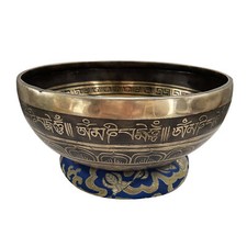 Bol chantant tibétain Bouddha de médecine et mantra om