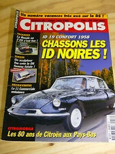 CITROPOLIS n°16 juillet, août 1999 :Citroën ID Confort 58, La DS femme fatale