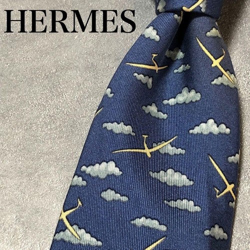 Occasion cravate hermes bleu - [occasion],