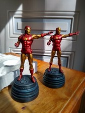 Duo de deux Mini Statues Bowen The Invincible IRON MAN Classic and Retro MARVEL