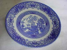 Wedgwood Blue Willow "Old Willow" Saucer