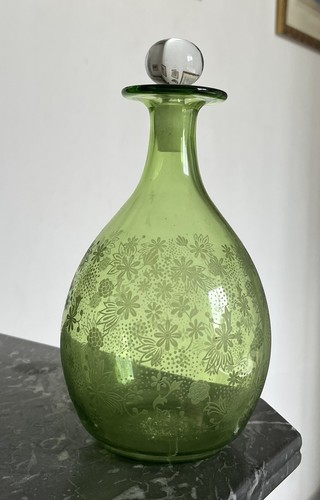 Carafe cristal vert de - vert,
