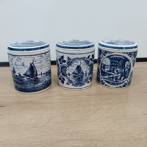 Beaux pots canisters - pots/canisters, peints