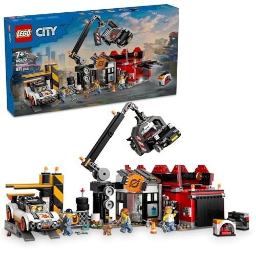 Lego city car scrapyard - city, &