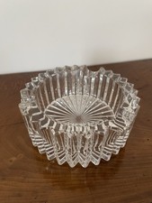 Cendrier En Cristal Ciselé Vintage