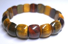 MAGNIFIQUE  BRACELET OEIL DE TIGRE NATUREL GARANTI par gemmologue diplômé