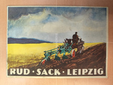 Brochure Rud Sack Leipzig attachments plough tractor brochure MK6