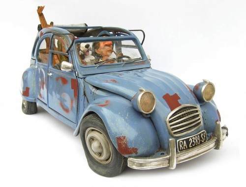 Fo85066 figurine 2cv boheme - ,