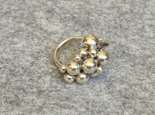 Georg Jensen Sterling Silver Moonlight Grapes  Ring 12,5 g.