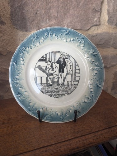 Assiette parlante ancienne