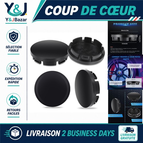 Cache moyeux mm noir - 4,