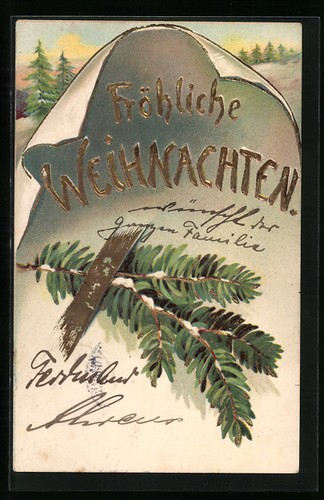 Carte postale joyeux noël - carte,