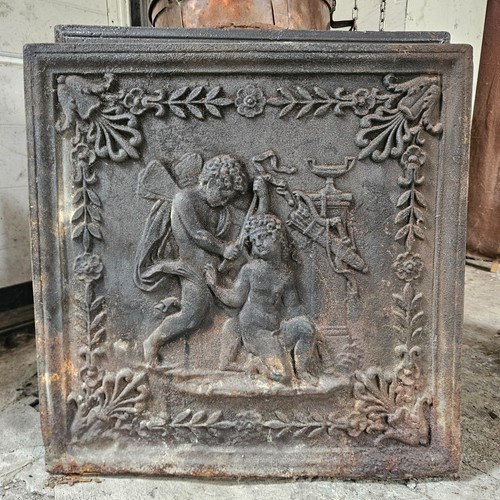 Plaque cheminée environ - plaque, cm