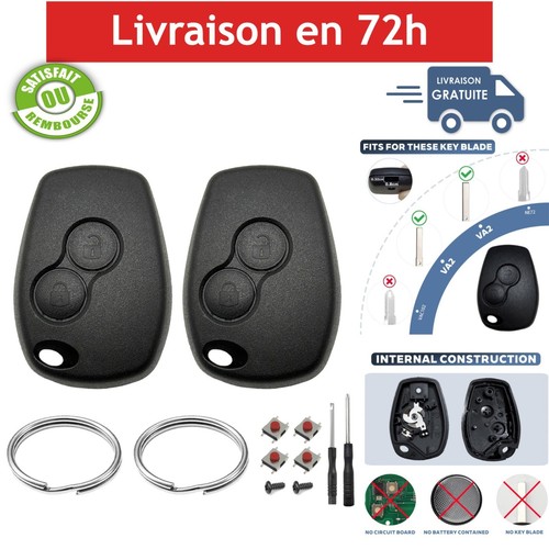 Coques clé voiture renault - clé,