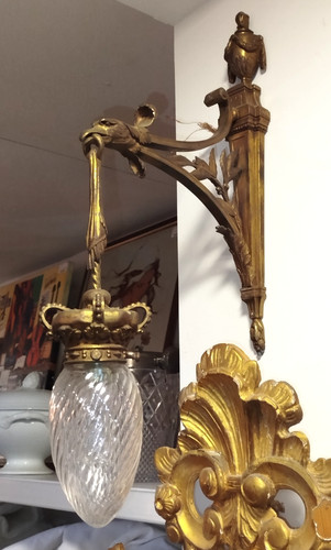 Paire appliques bronze doré - paire,