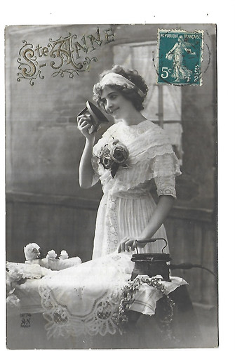 Carte fantaisie femme - femme, au