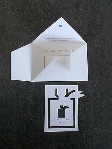 Cartes parfumées lancome - cartes,