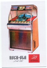 Rock-Ola Model 1462 Jukebox Advertising Postcard