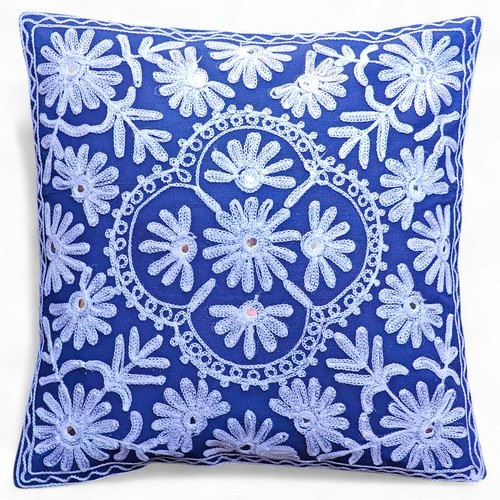Housse coussin brodée - de,
