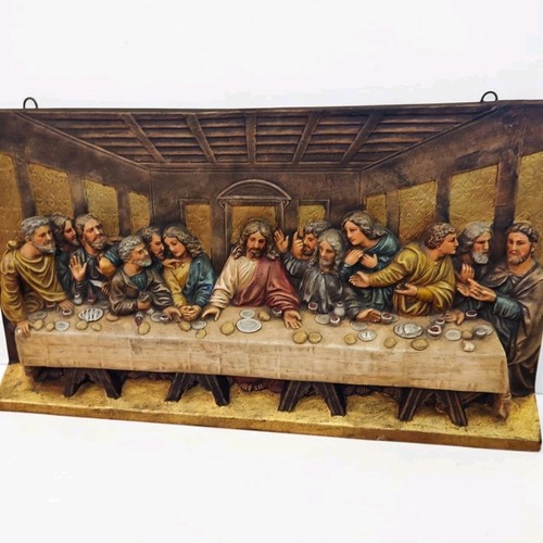 Bas relief cène - la, jésus