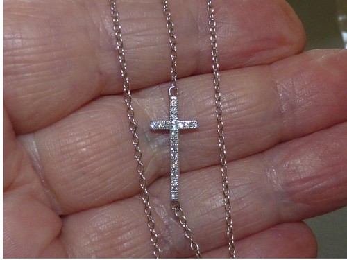 Ancien collier croix - collier, latérale