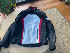Richa Falcon Motorcycle Motorbike Textile Jacket Black / Red