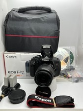 Canon EOS 600D (Kiss X5) 18-55mm IS Lens 32GB card 3667 Shots Box New Bag MINTY