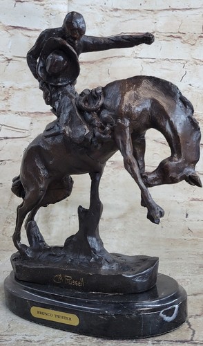 Statue bronze cavalier - statue, de