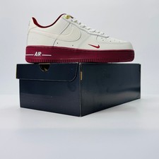 Nike AIR FORCE 1'07 SE, baskets, blanc et rouge, unisexe, DQ7582 100
