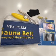 Velform Sauna Belt Powered Heating Pad Weight Loss Adjustable w/ User's Manual