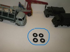 D03, SMOOTH dinky X 4 tires for utility truck FR, cargo, military... 18 / 8