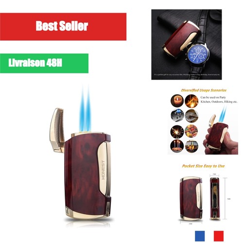 Briquet torche double - double, jet