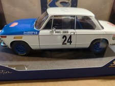 SOLIDO BMW 2002 TII WHITE #24 MAKINEN/EASTER RALLYE MONTE CARLO 1969 1:18 NEUF B