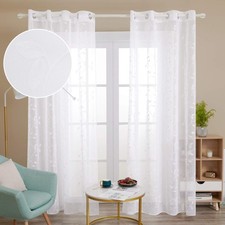 Lot de 2 Rideaux Voilages