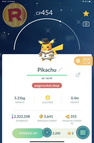 Shiny pikachu holiday - pikachu, 2020