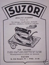 1951 SUZOR IRON HOUSEHOLD STOVES WAFFLES GRILL BREAD - ADVERTISING
