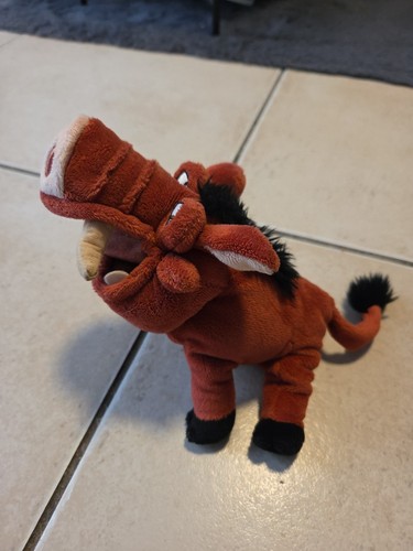 Doudou peluche pumba roi - peluche, lion