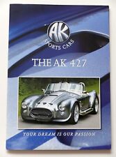 AK SPORTS CARS AK 427 SHELBY COBRA KIT CAR BROCHURE Binder from 2010 BROCHURE
