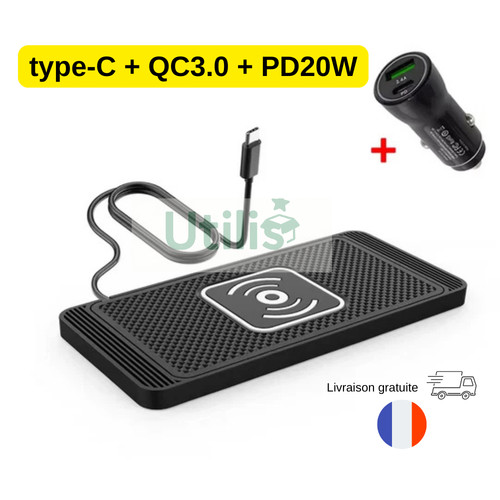 Tapis chargeur sans fil - chargeur,