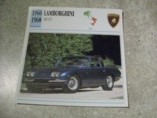 CARTE FICHE AUTO LAMBORGHINI 400 GT