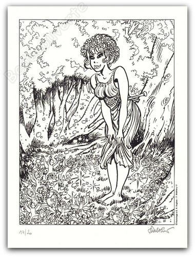Affiche sérigraphie walthéry - sérigraphie,