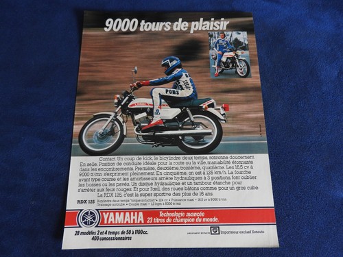 Publicité moto yamaha - publicité,