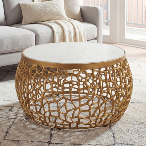 Table basse métal - , avec