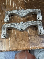 Ancien Paire Poignée Cercueil