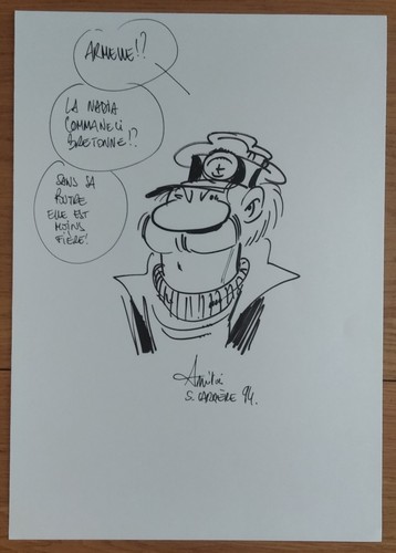 Dédicace sur papier libre - , de