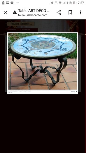 Table basse fer - basse, forgé