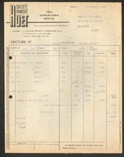 TOURS (37) METALS HARDWARE "Sté François HUET" in 1957