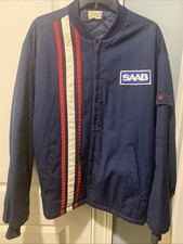 Rare Swingster Vintage  Saab Rally Jacket 900 9000 93 95 96 Turbo Wagon Large XL